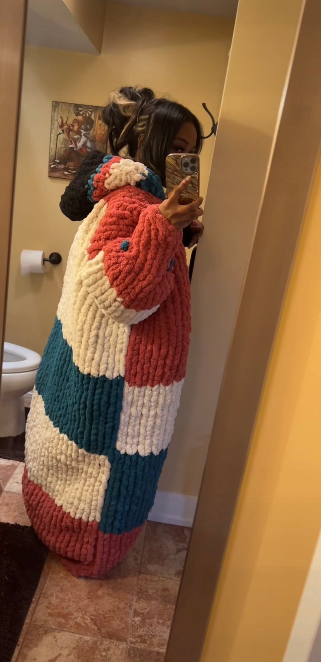 Custom Long Hooded Knit