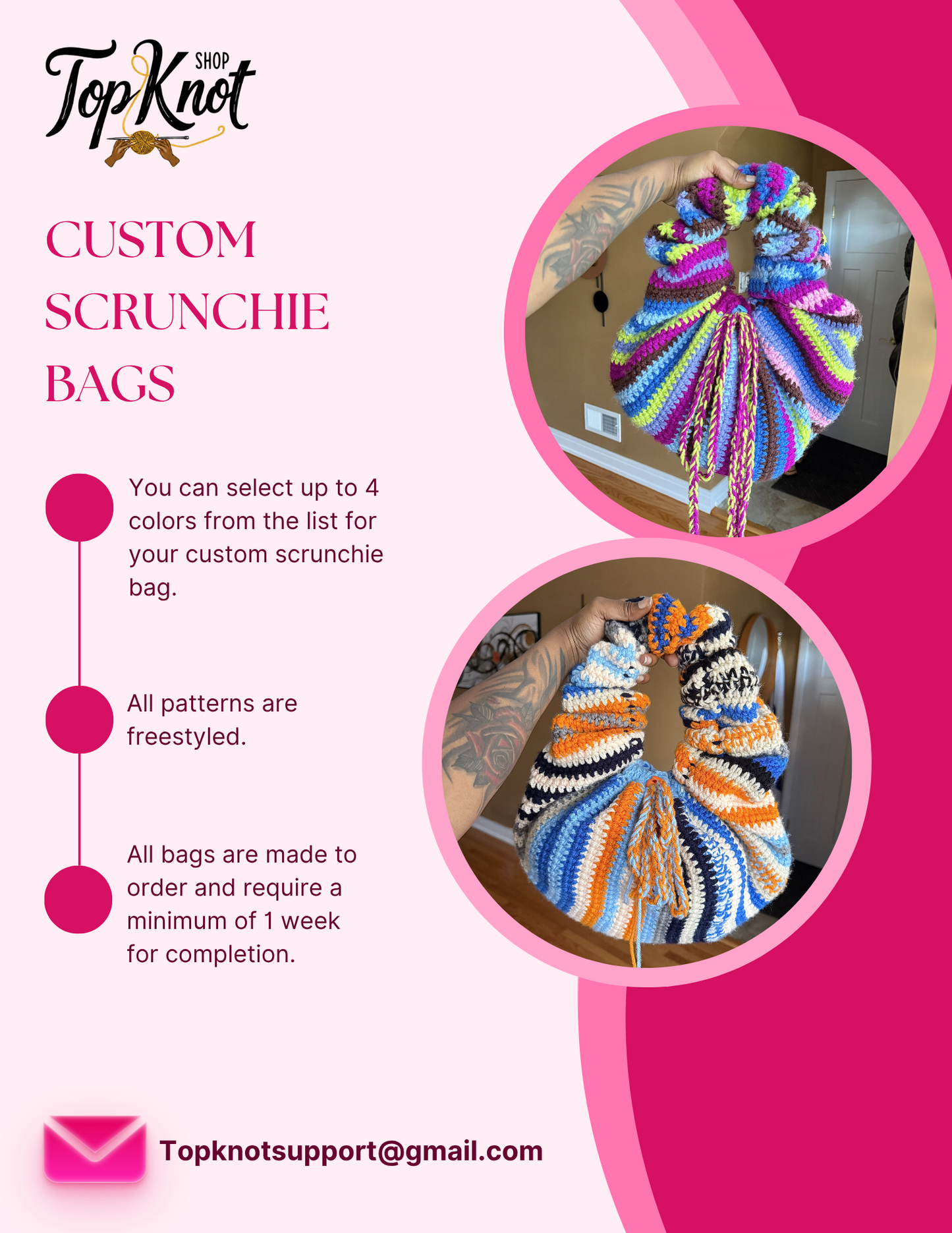 Custom Scrunchie Bags