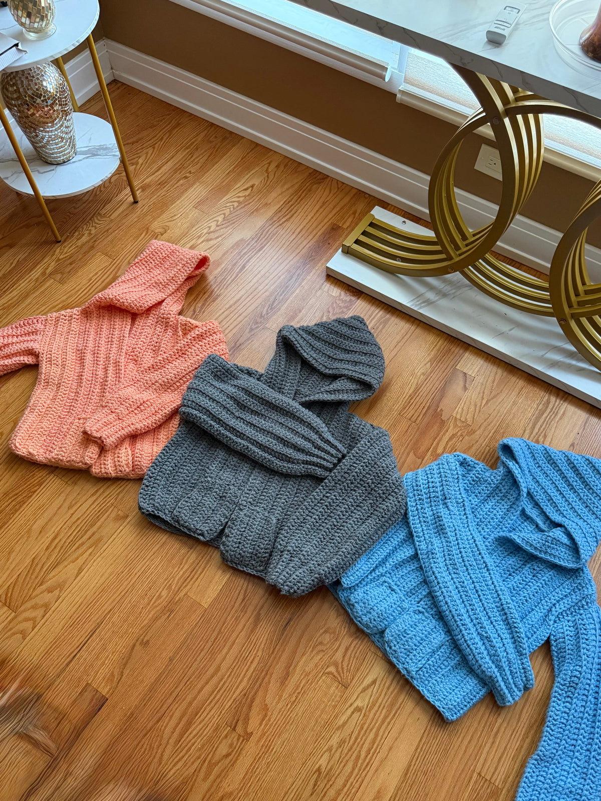 Custom crochet hoodie
